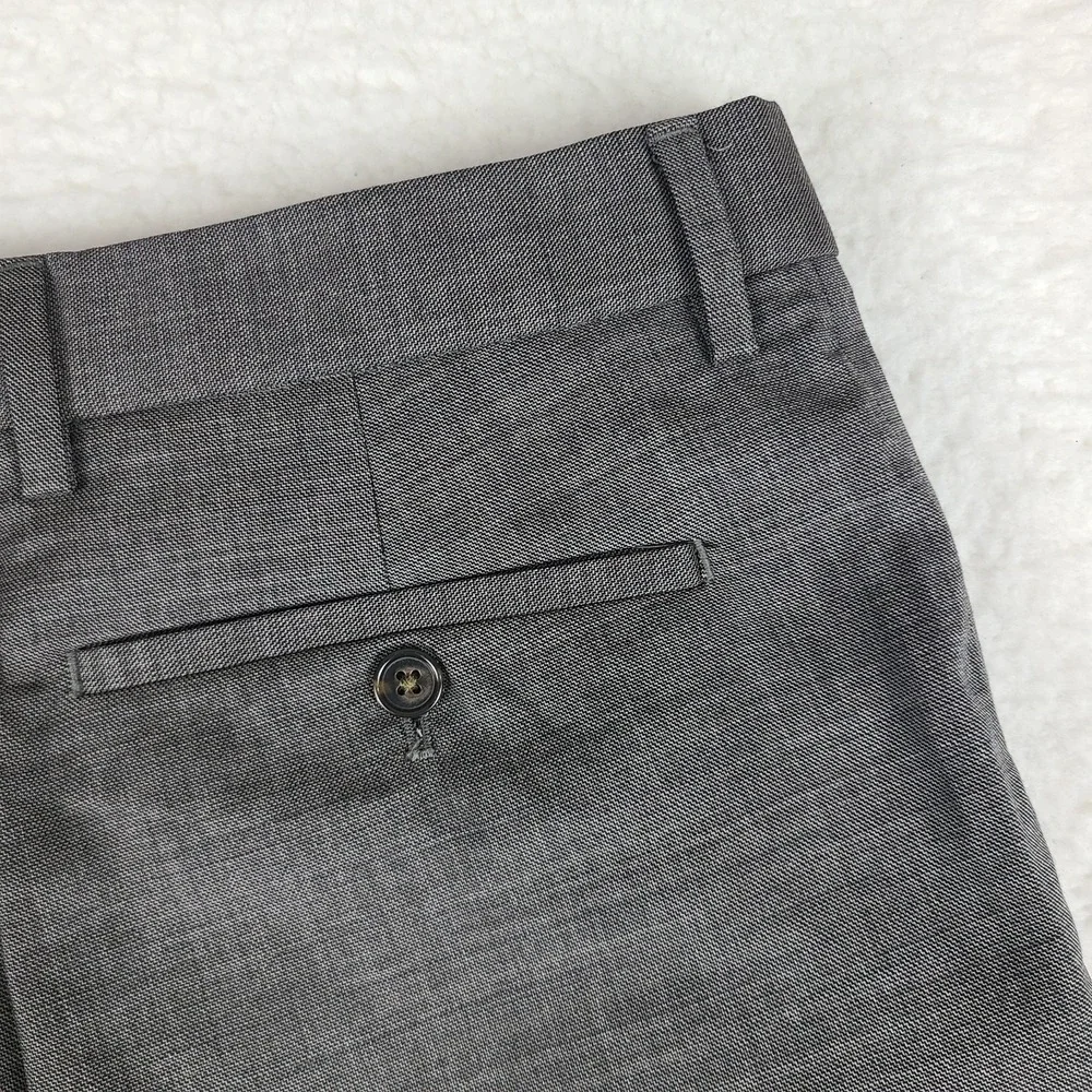 Banana Republic Dress Pants Mens 35x32 Taupe Spice Slim Fit Marzotto Wool Slacks
